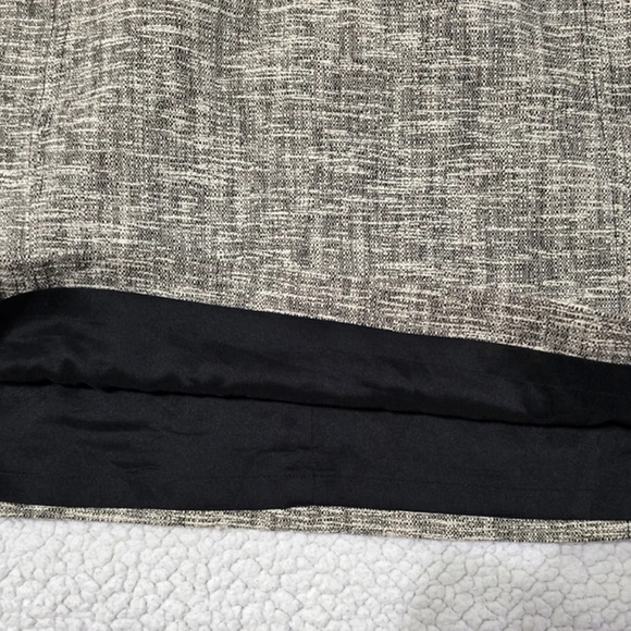 ✨️4/$20. Anne Taylor LOFT Nwot Petite A Line Skirt Lined Tweed Beige Black Women - Picture 10 of 13
